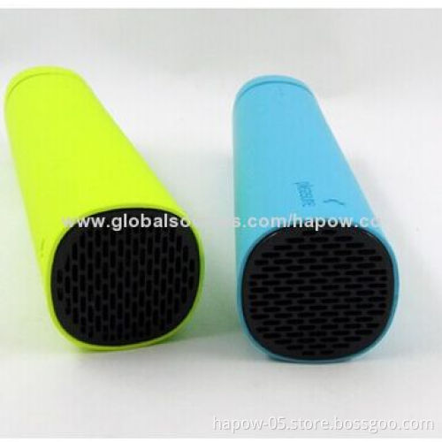 Power Bank for iPod with Mini Speaker 3W, 3500mAh Battery, Private Sleek Cylindrical Tube
